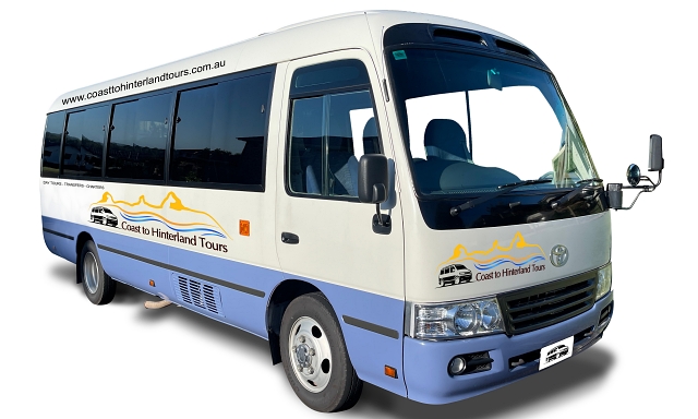 Sunshine Coast Tour Vehicle. Coast to Hinterland Tours